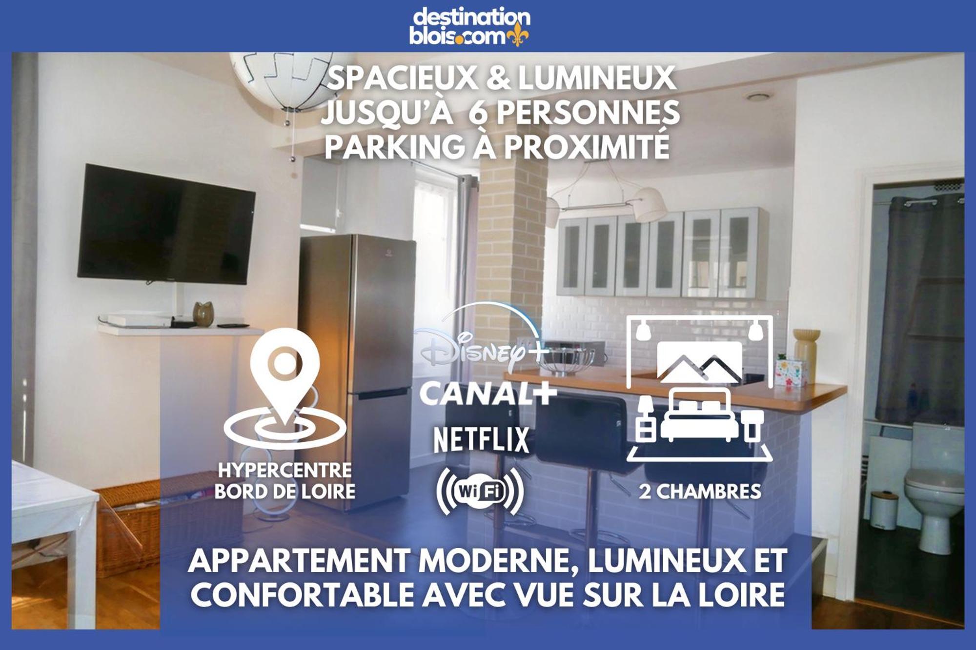 Ferienwohnung Moderne 60M2 Vue Sur La Loire Hypercentre Blois Exterior foto